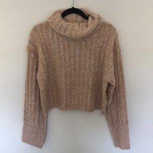 Peach knit sweater
